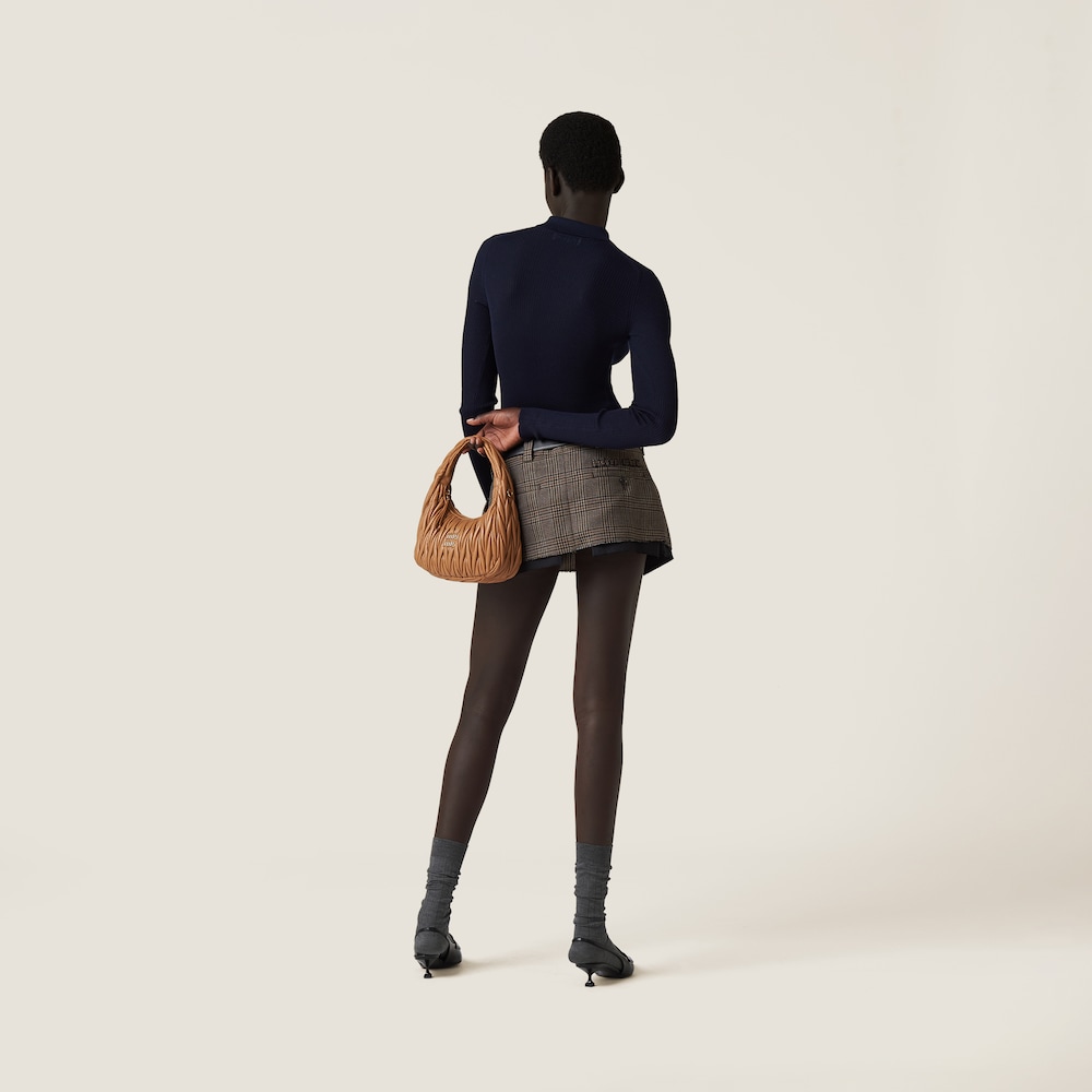 Cashmere and silk knit polo shirt