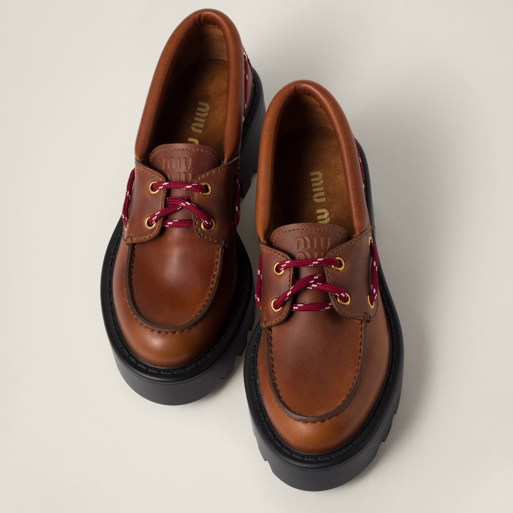 Leather loafers