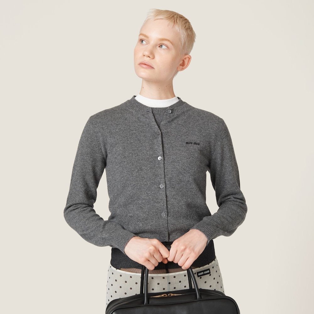 Cashmere knit cardigan