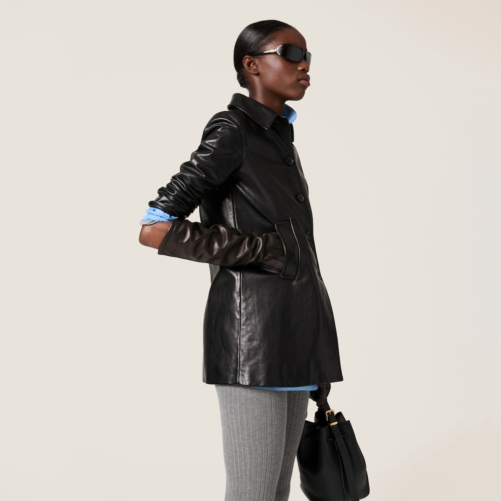 Leather coat