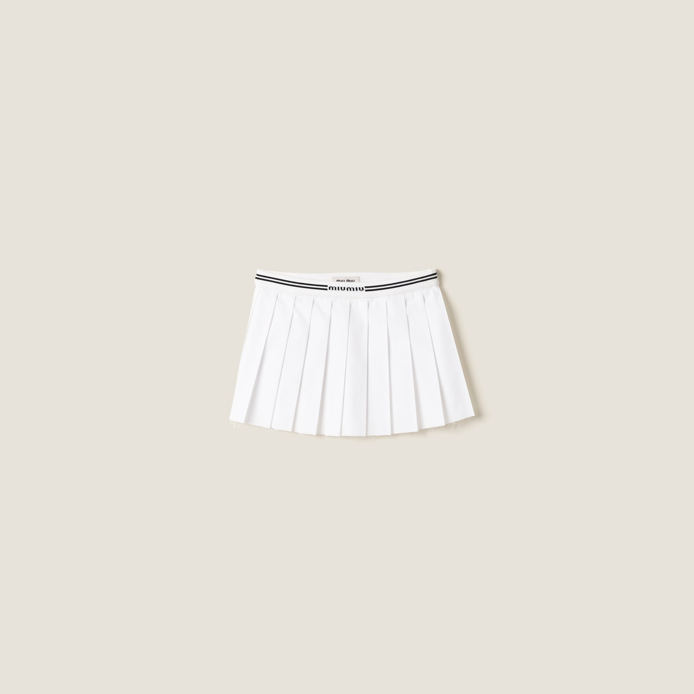Poplin miniskirt