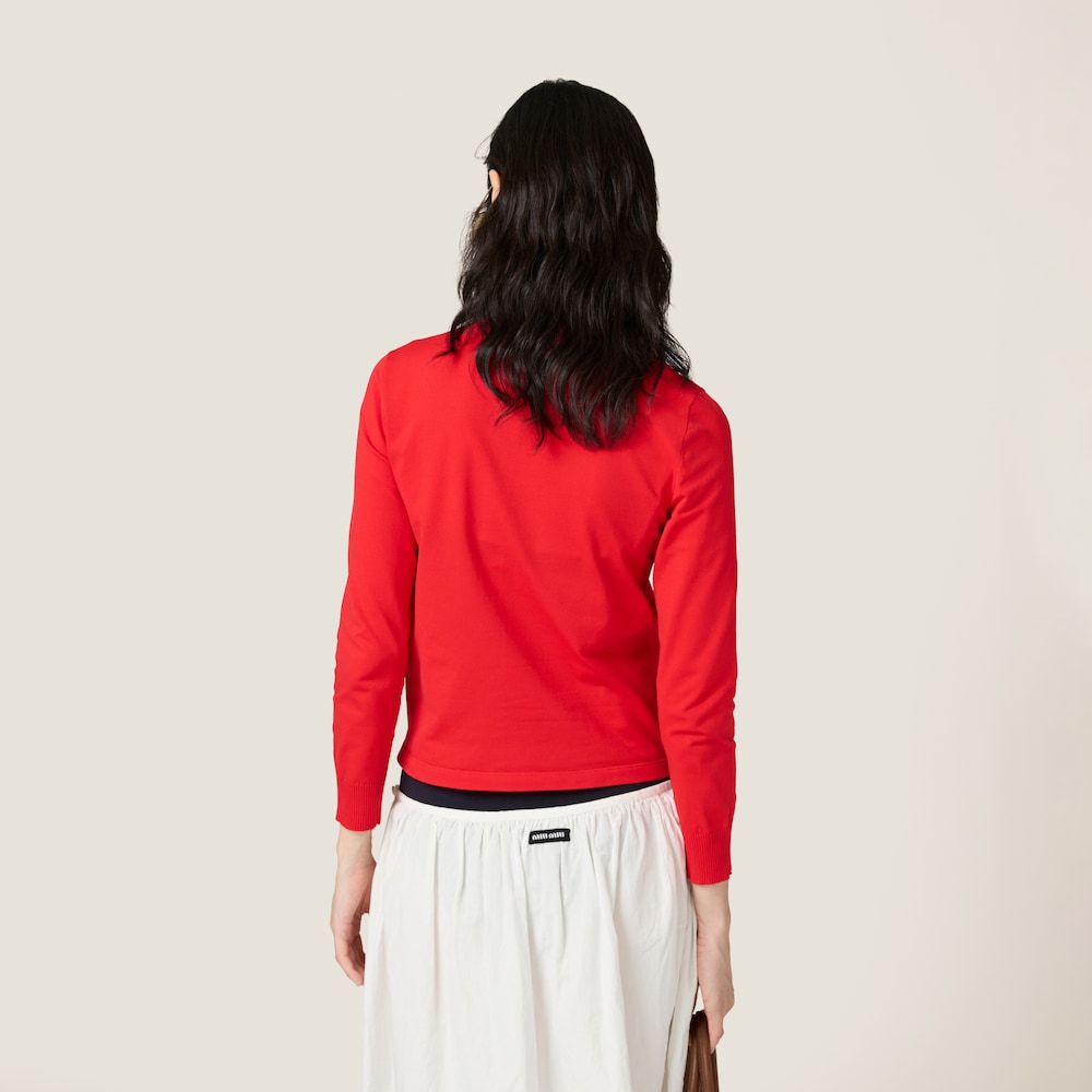 Technical yarn sweater