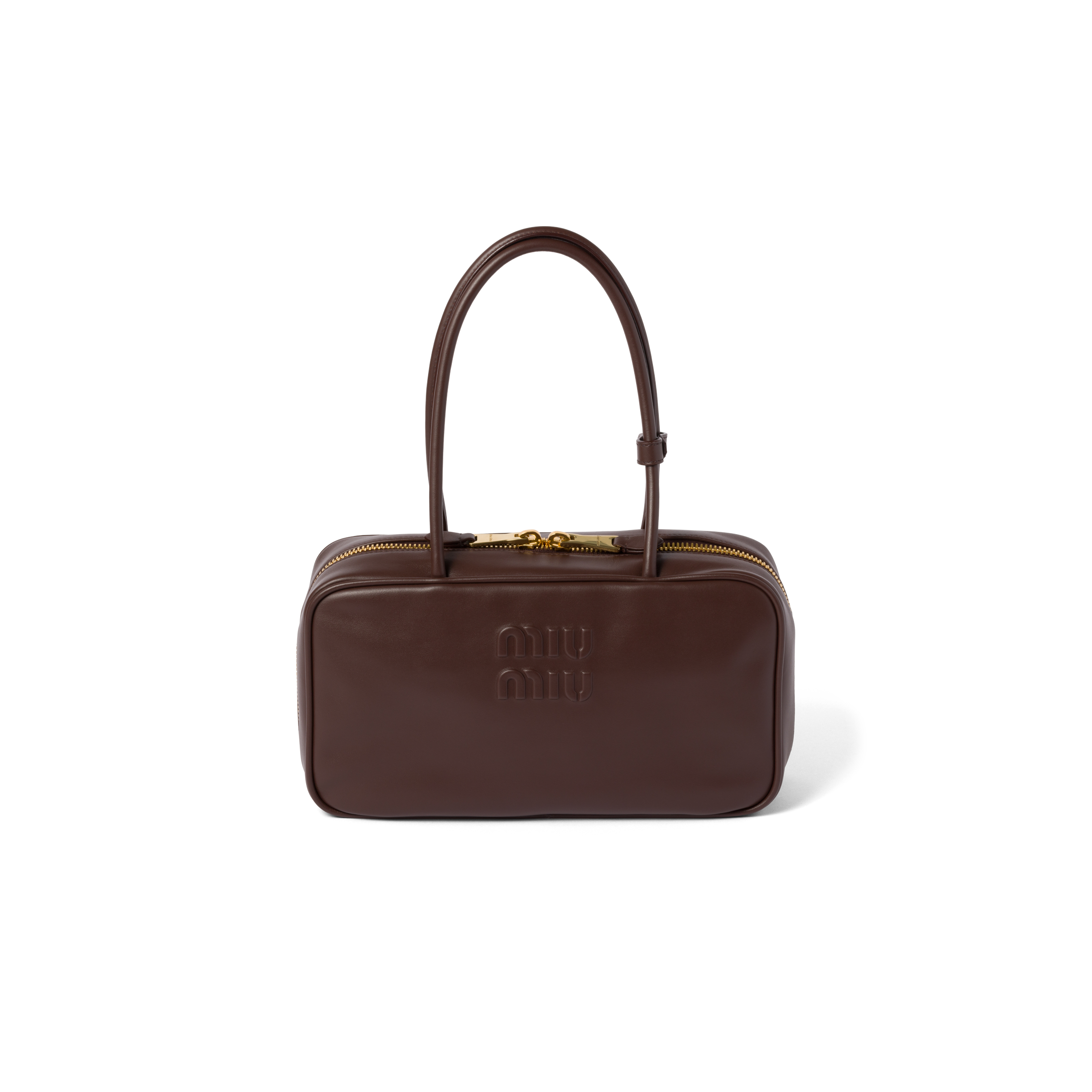 Beau leather top-handle bag