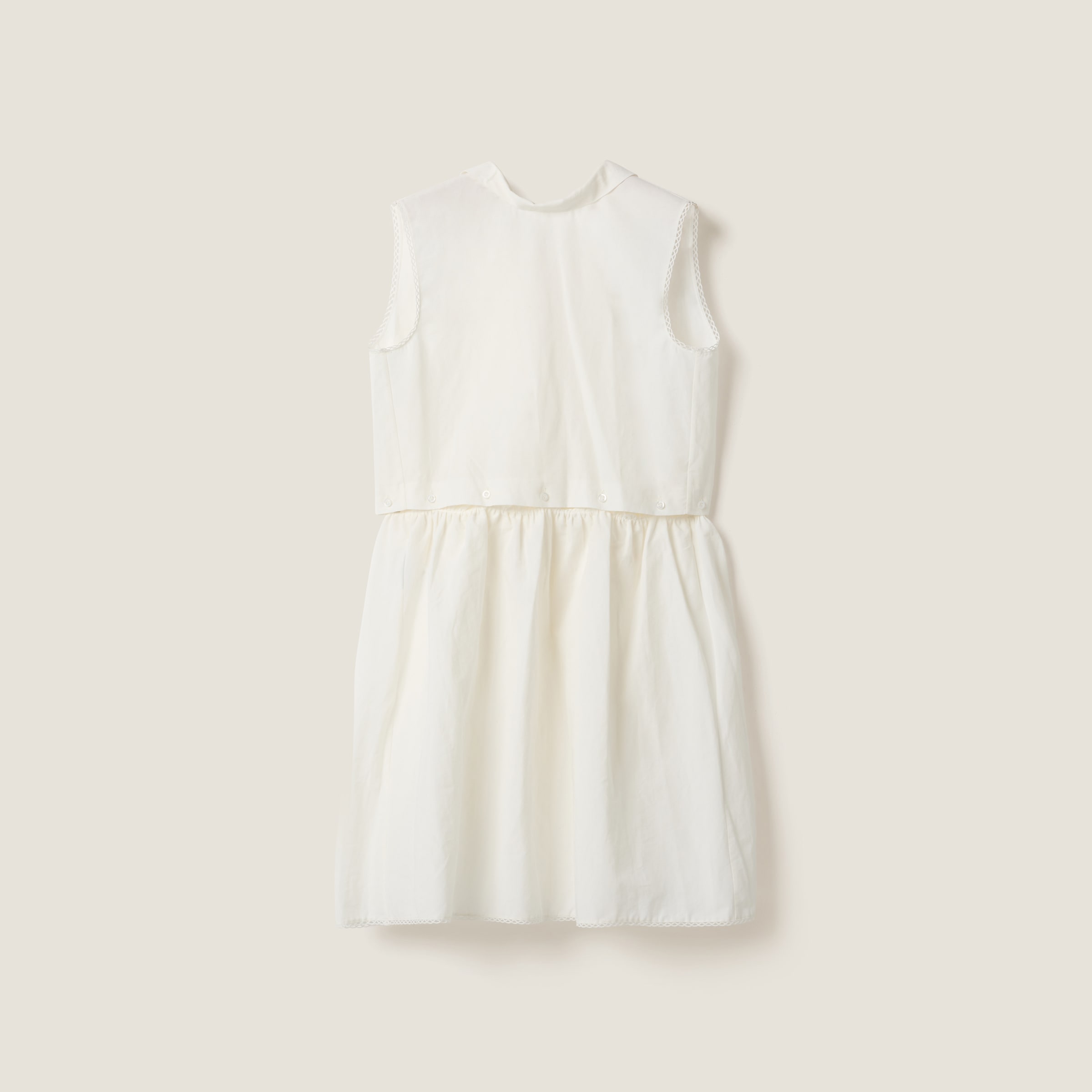 Slubbed poplin dress