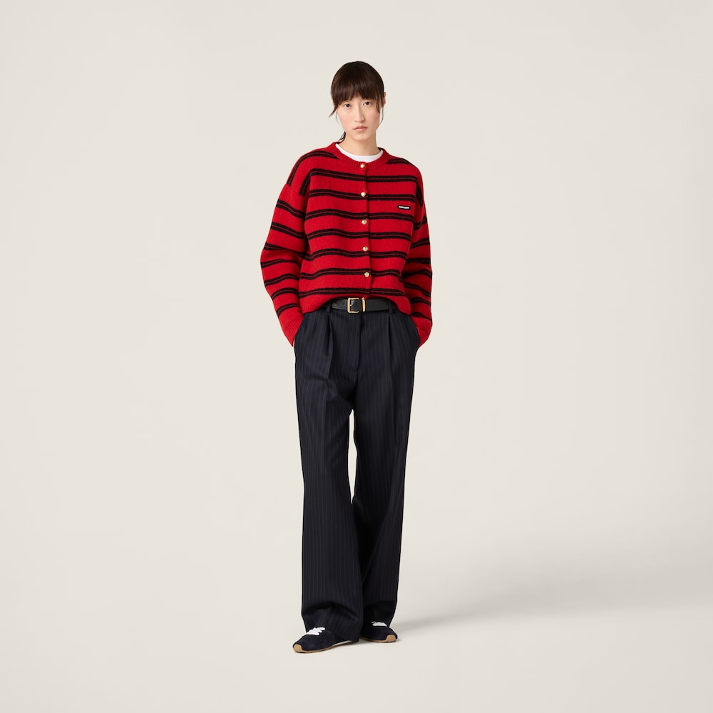Pinstriped pants
