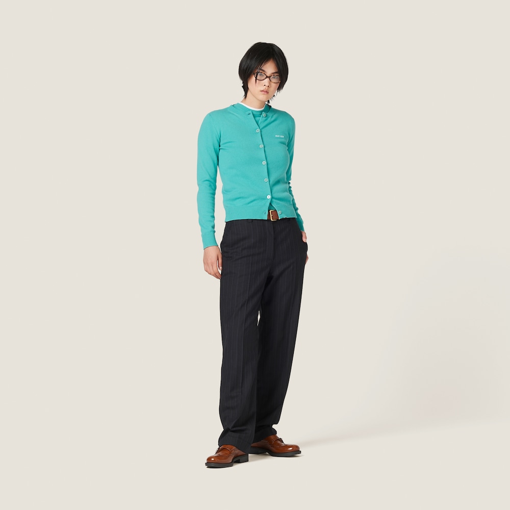 Pinstriped pants