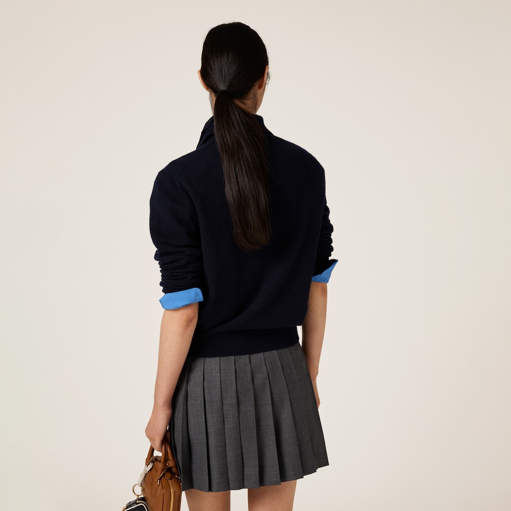 Cashmere polo sweater