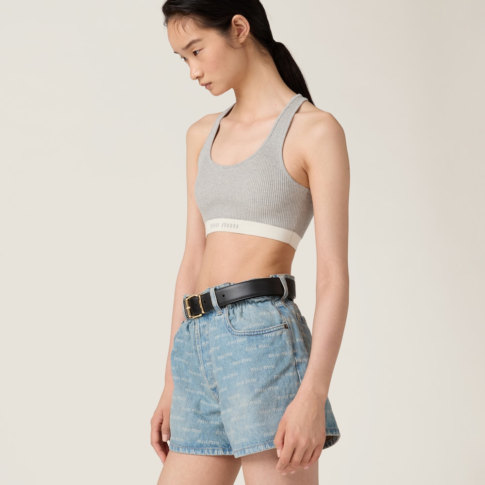 Denim shorts