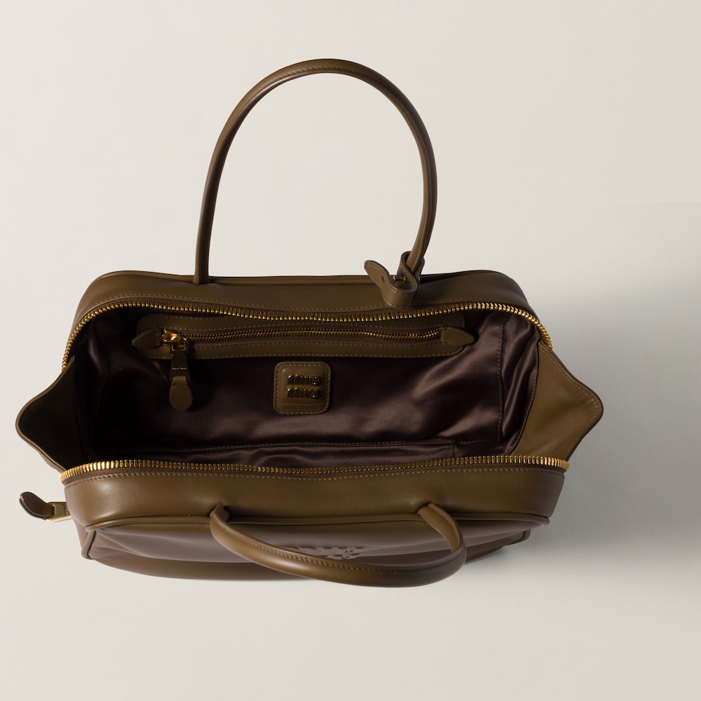 Beau leather top-handle bag