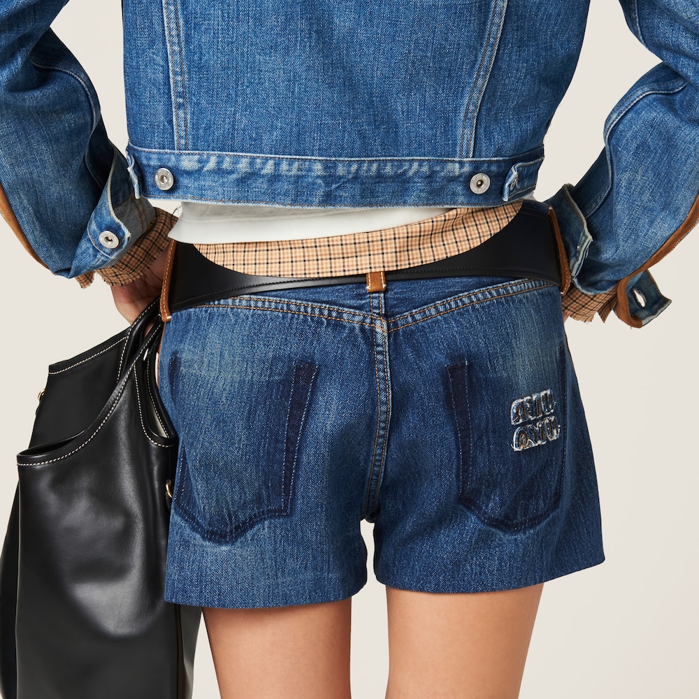 Denim shorts