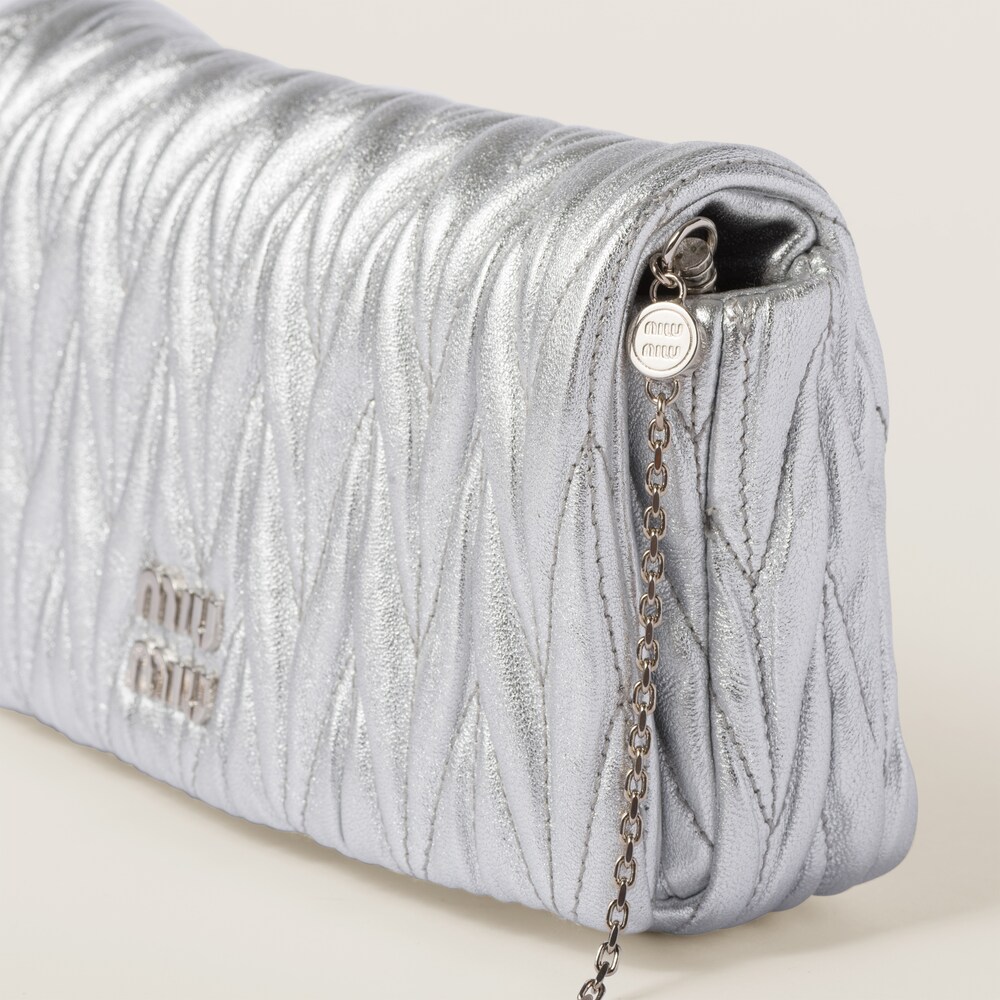 Matelassé nappa leather mini-bag