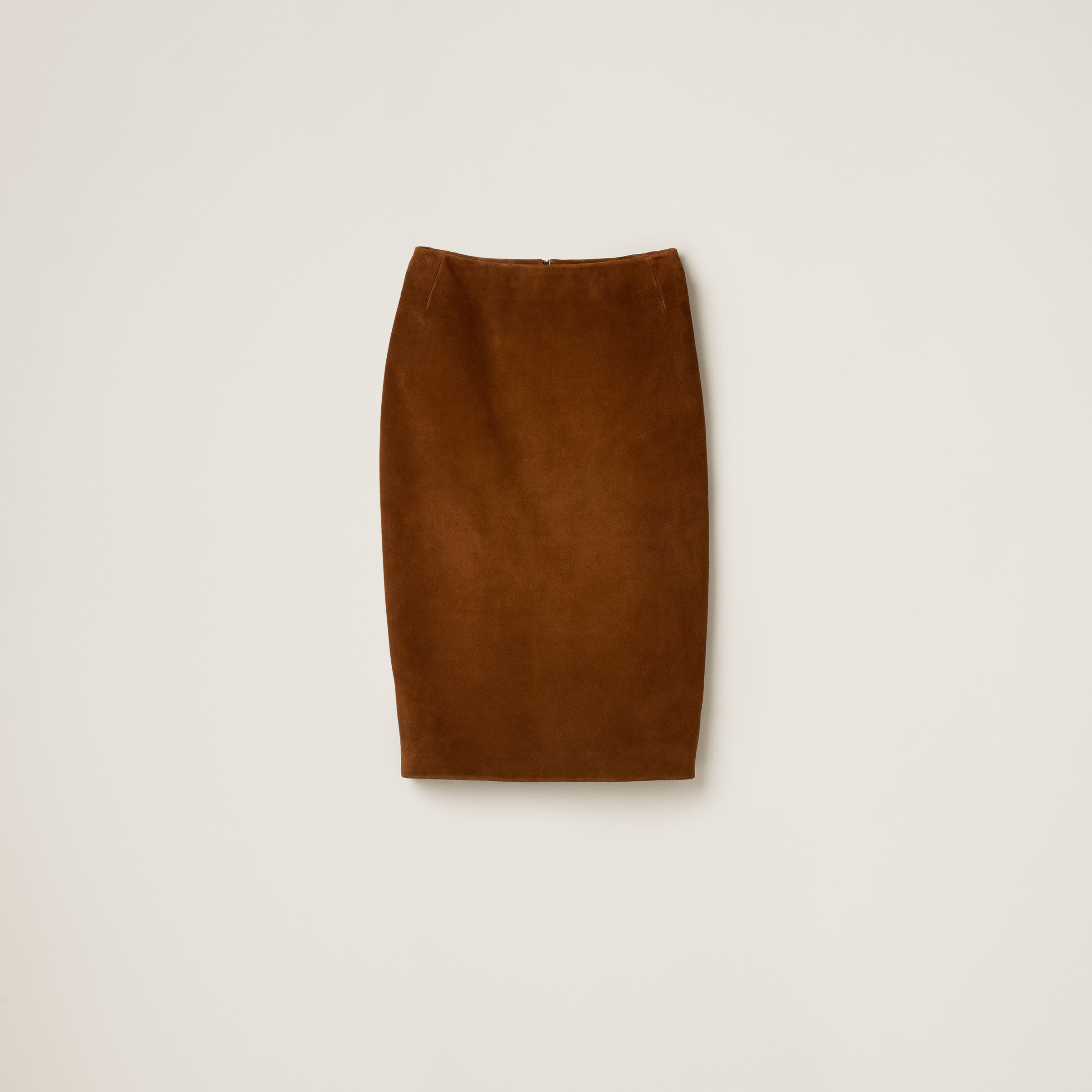 Suede skirt