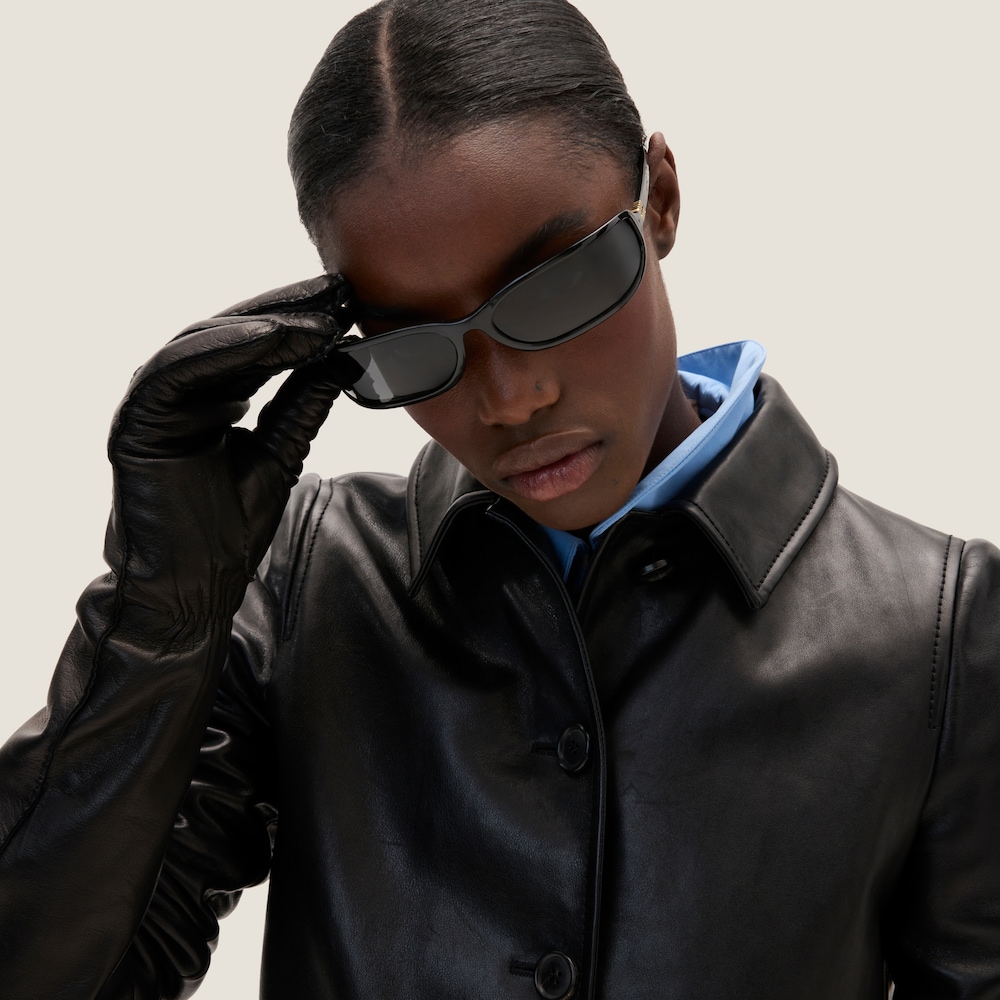 Leather coat