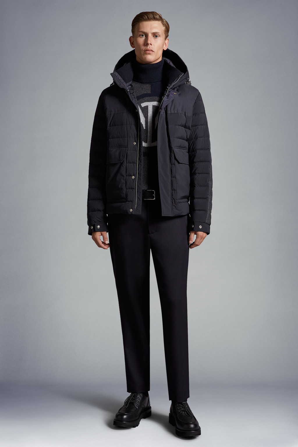 Inter x Moncler Short Down Jacket