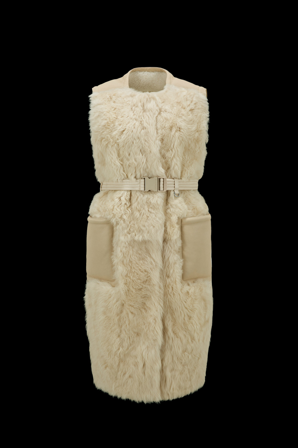 Coucou Shearling Long Down Vest
