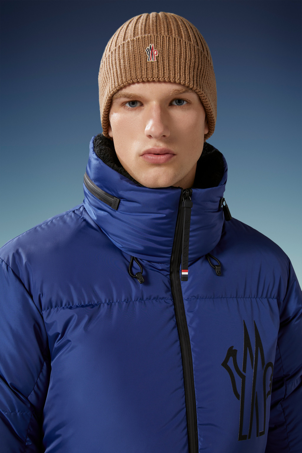 Ribbed Knit Wool Beanie