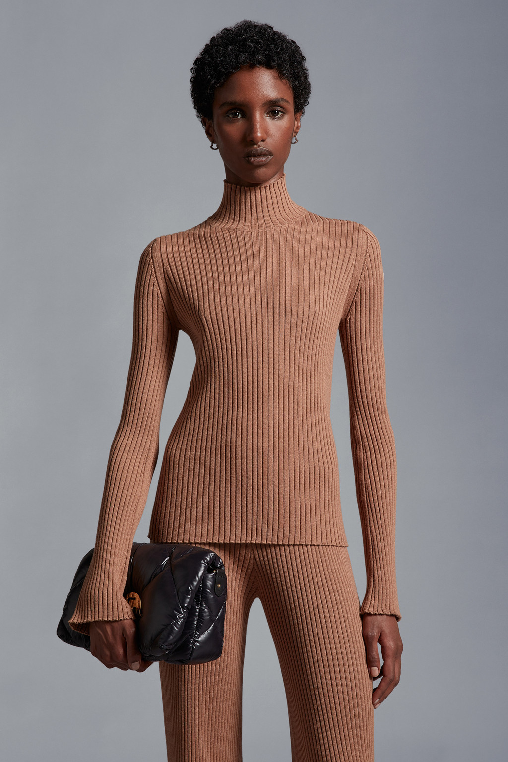 Wool Blend Turtleneck Sweater