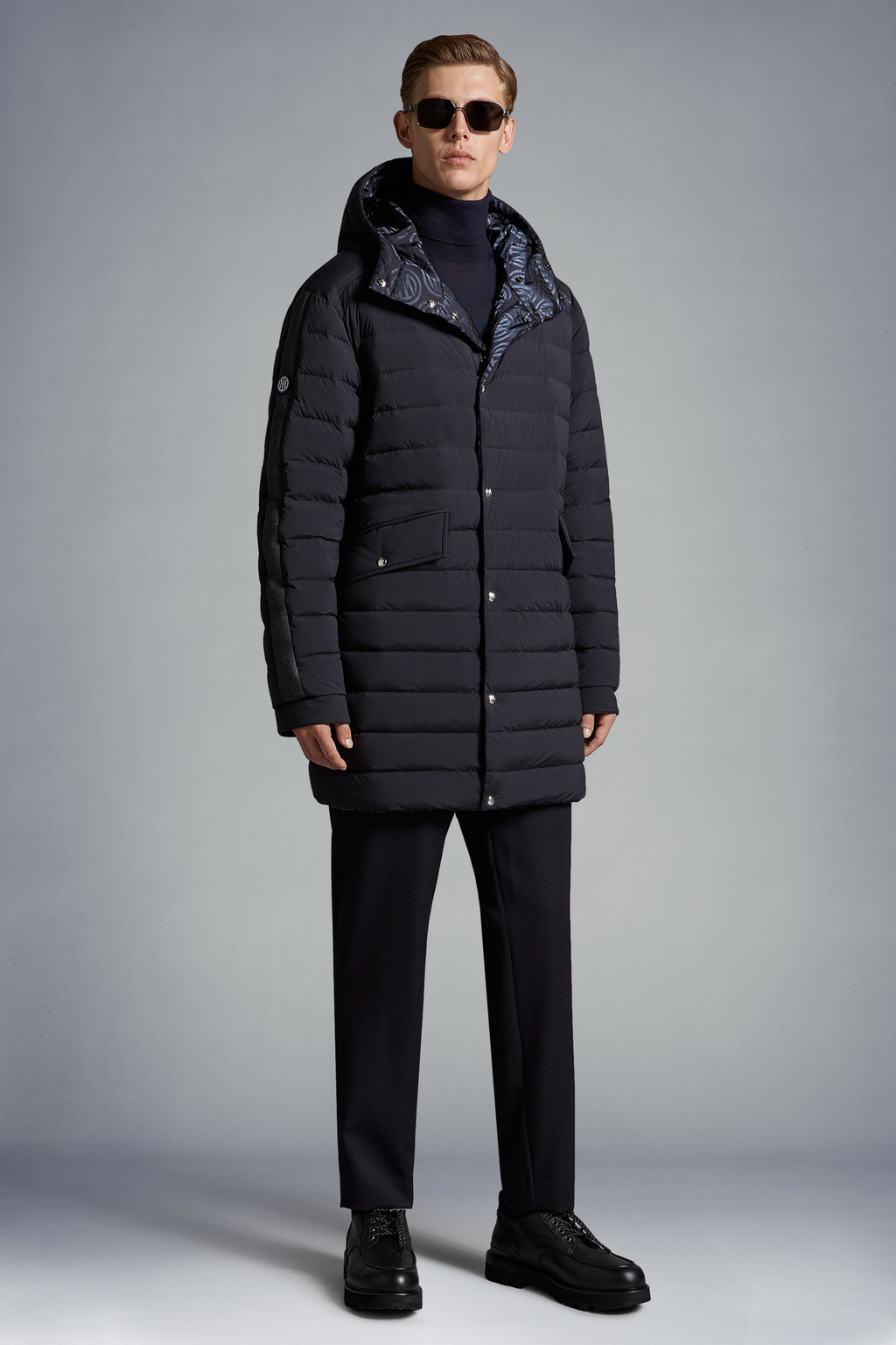 Inter x Moncler Long Down Jacket