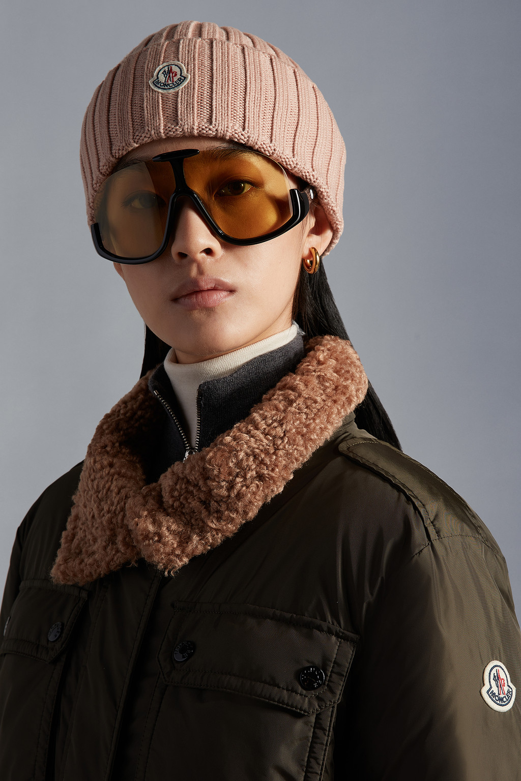 Ribbed Knit Wool Beanie