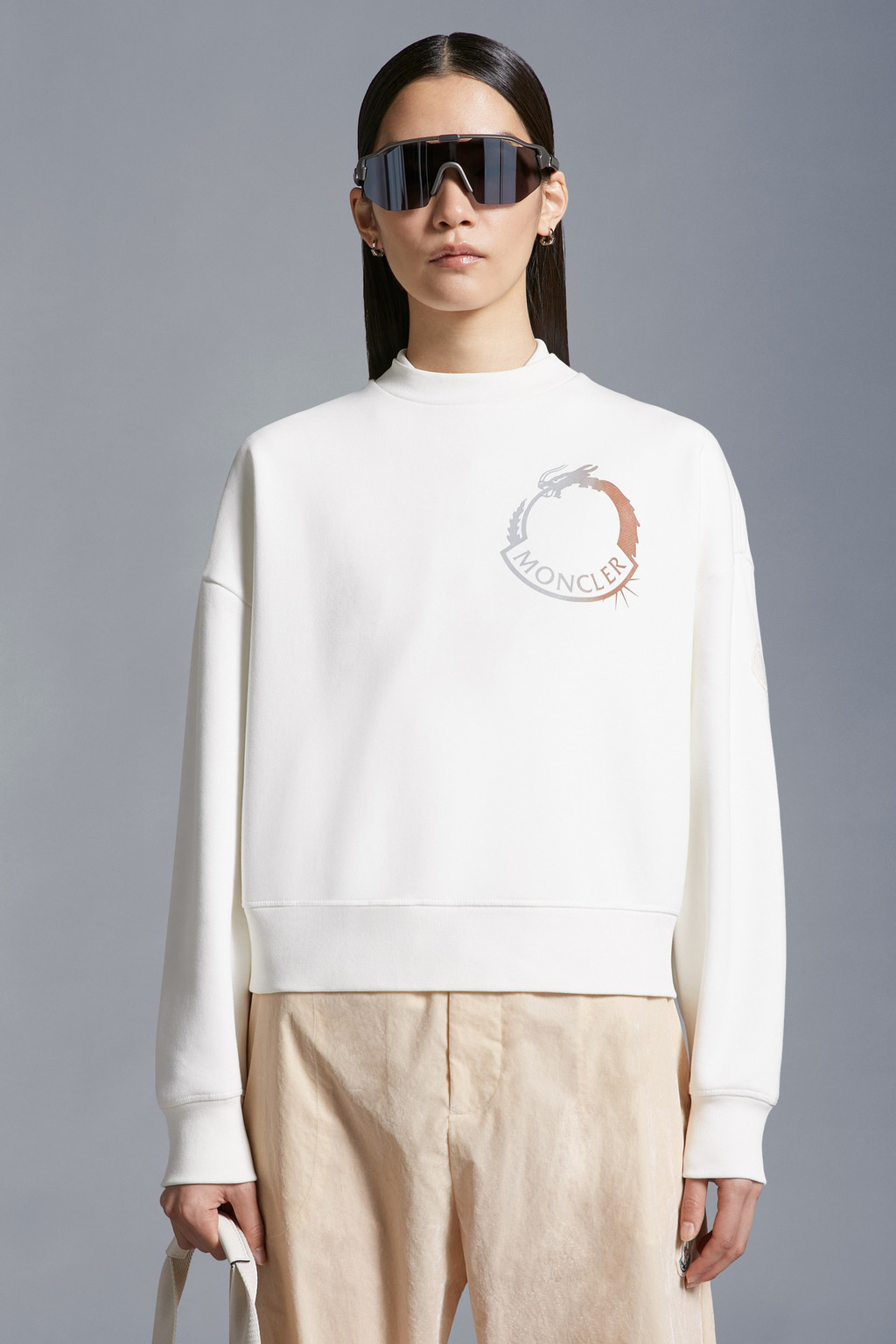 Logo Motif Sweatshirt