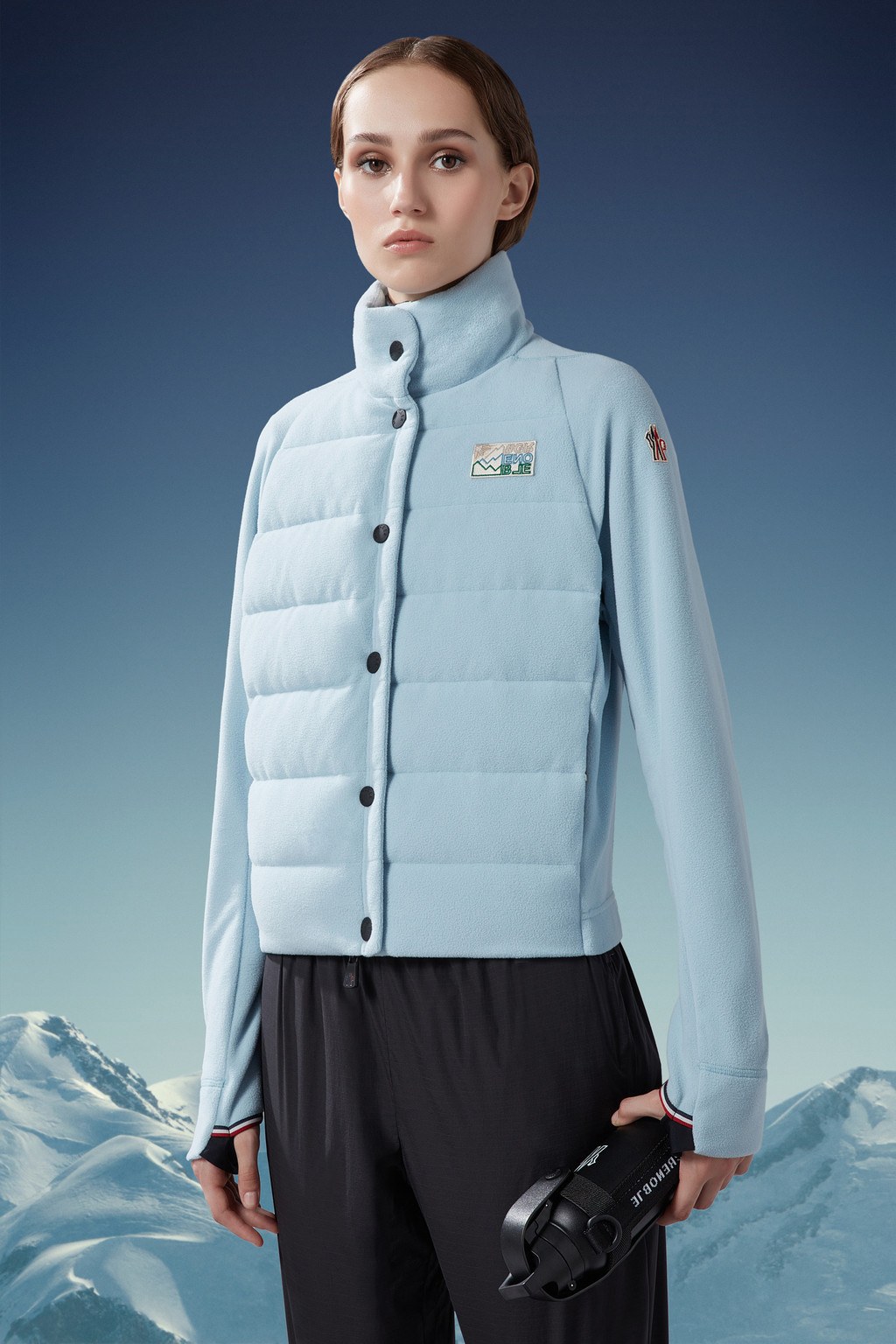 Padded Zip-Up Sweatshirt