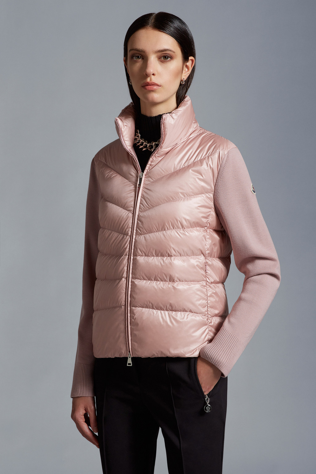 Padded Wool Cardigan