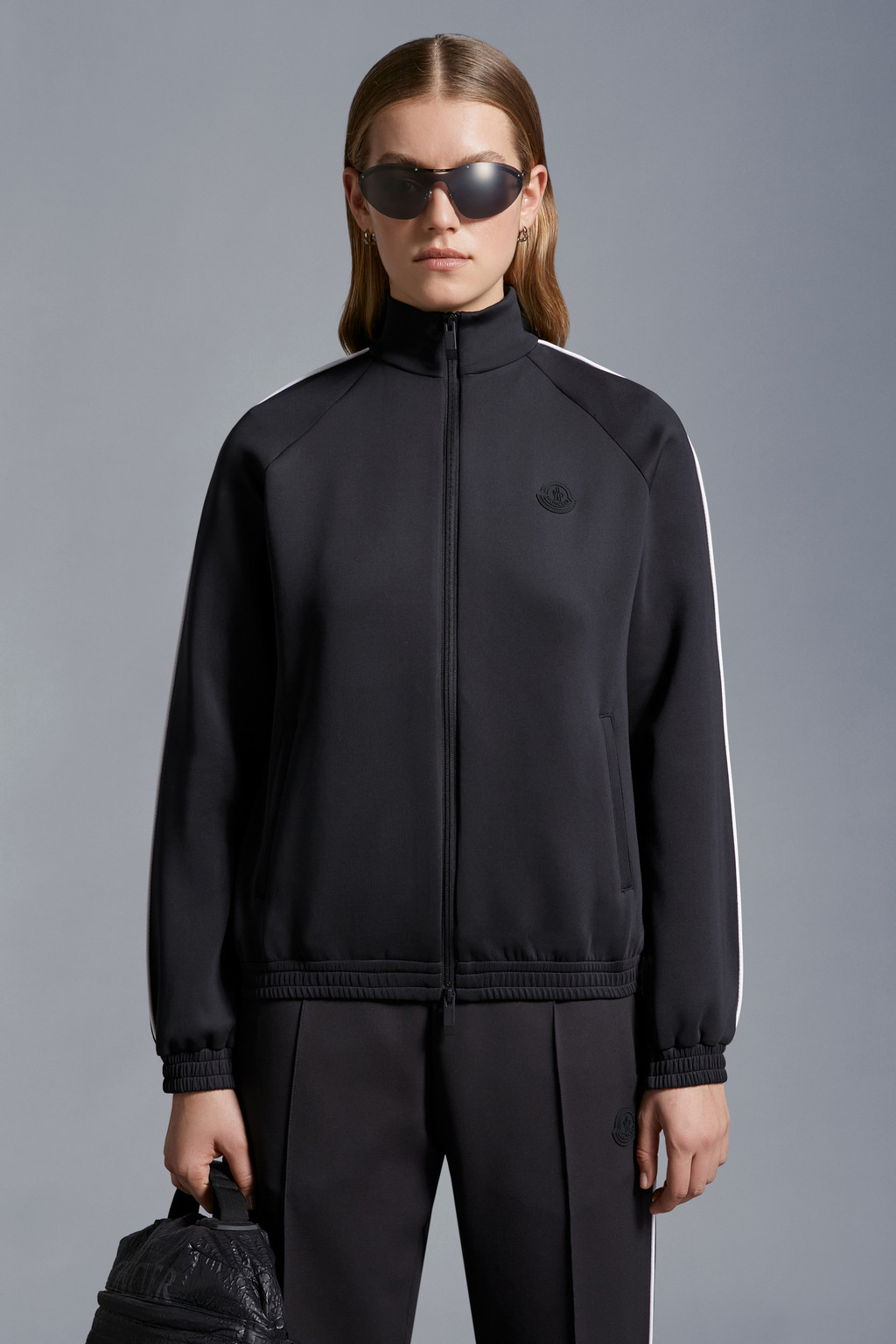 Neoprene Zip-Up Sweatshirt