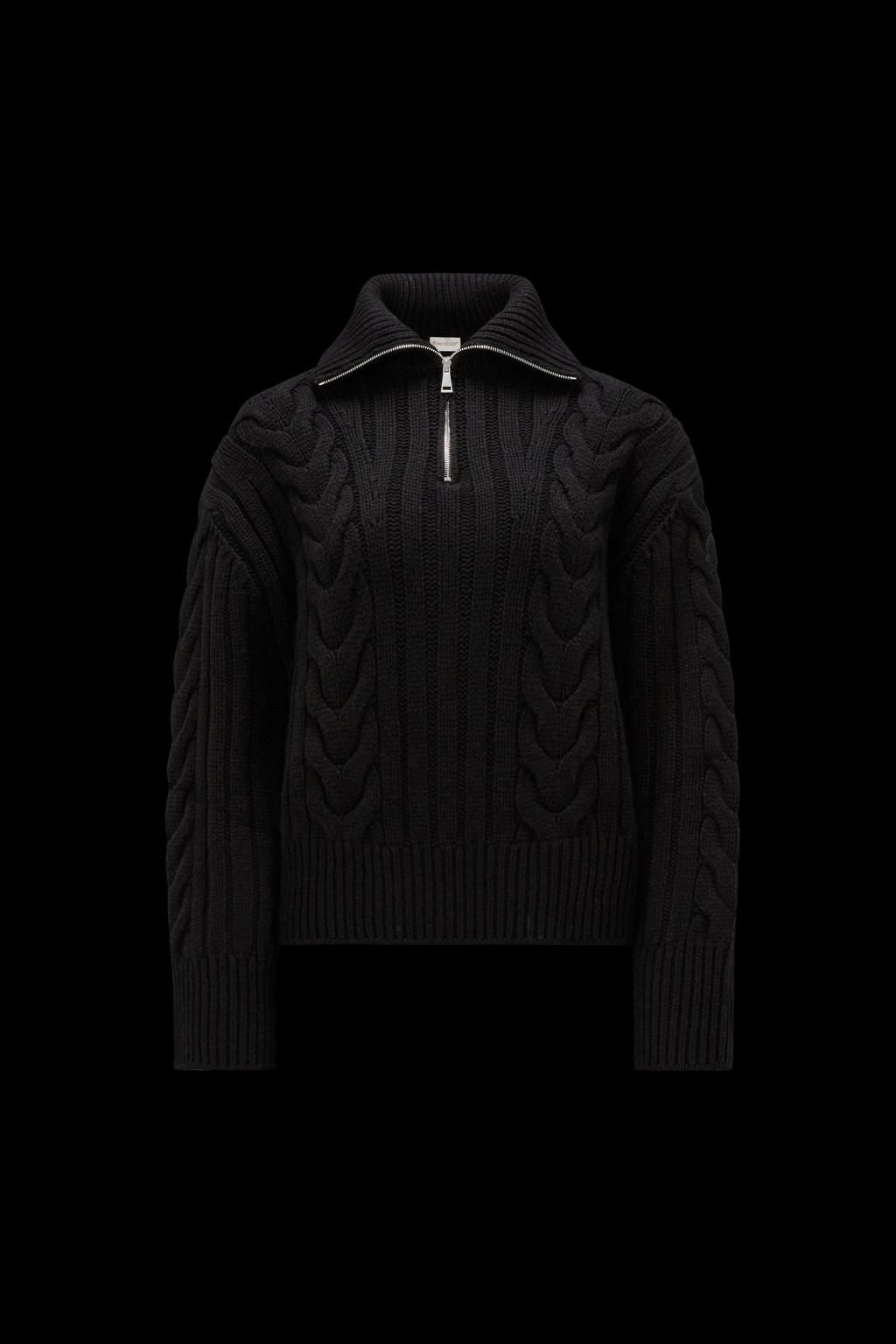 Cable Knit Cashmere Turtleneck Sweater