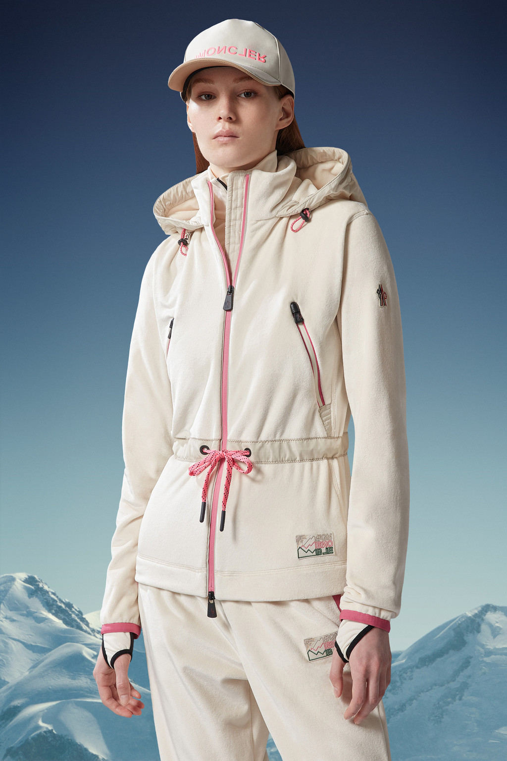 Velour Zip-Up Hoodie