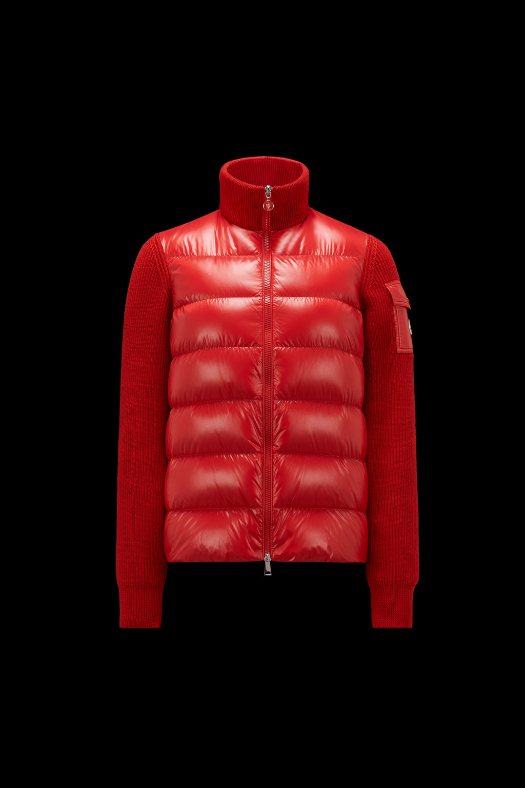 Padded Wool Cardigan