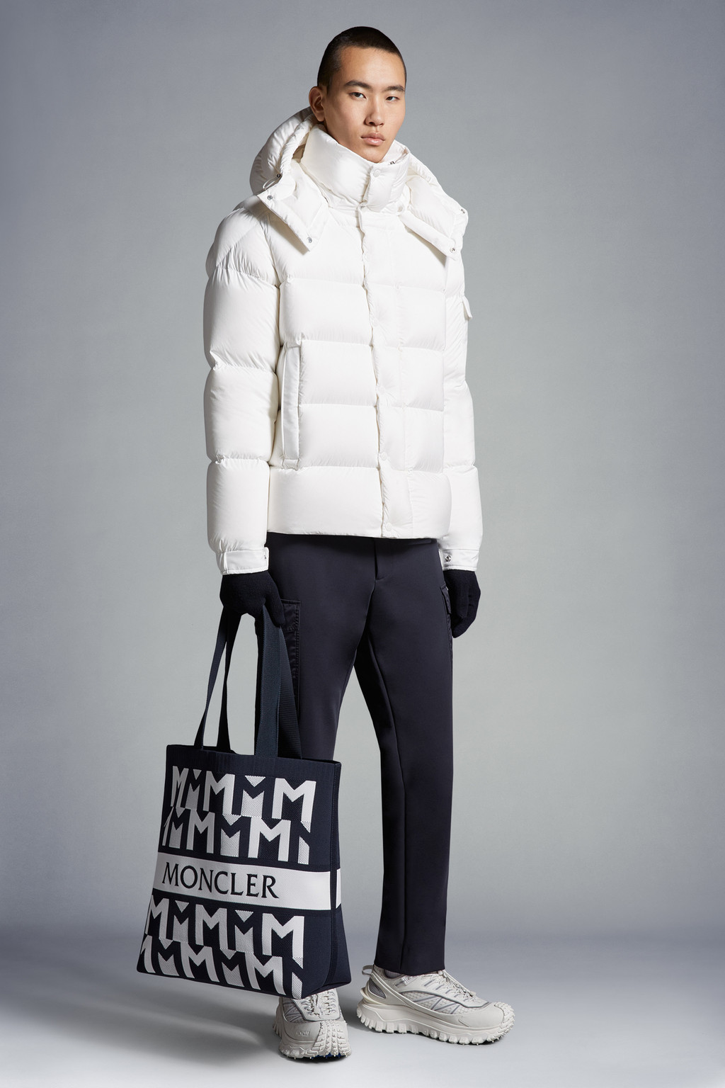 Monogram Knit Tote Bag