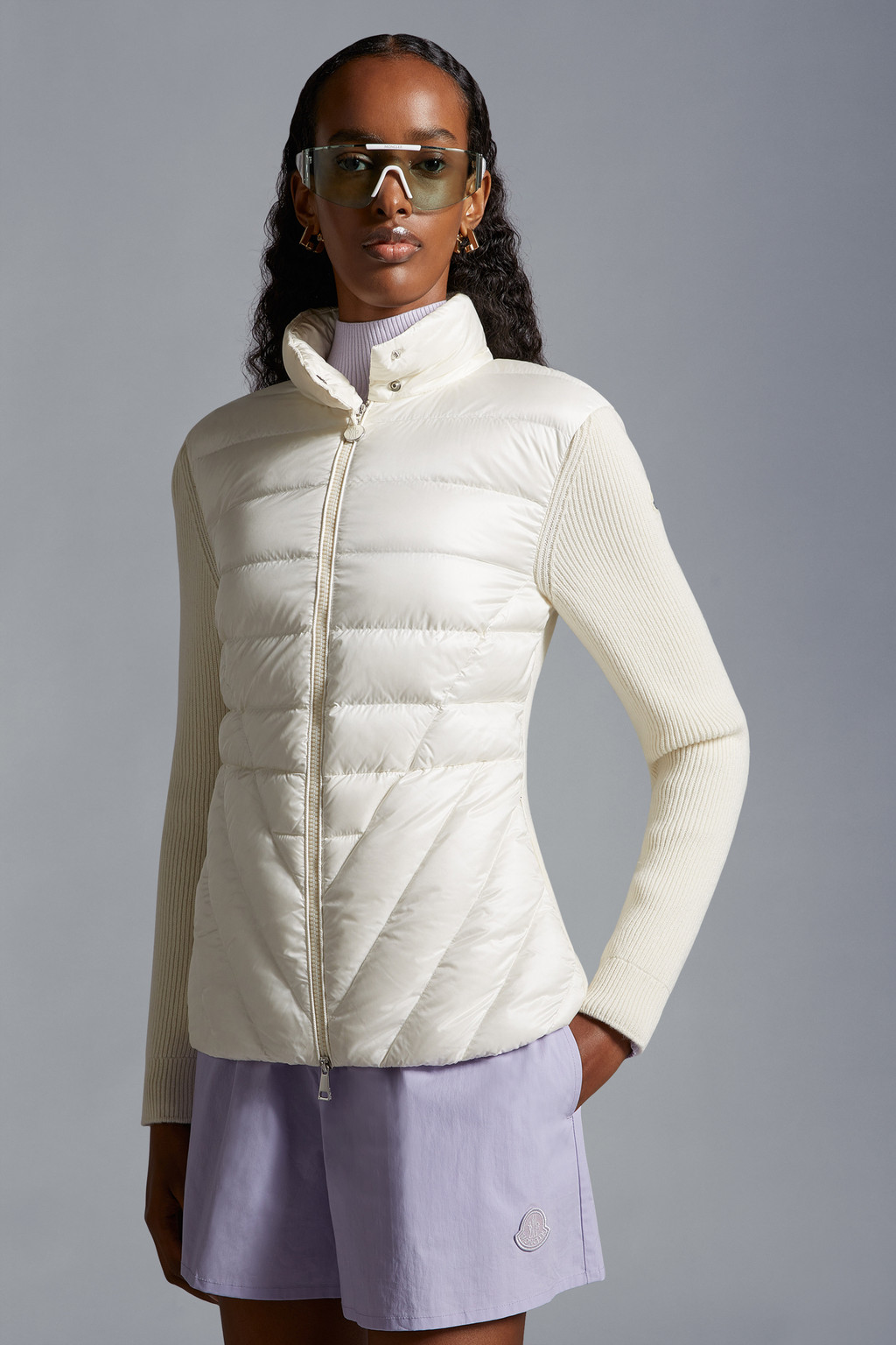 Padded Wool Cardigan