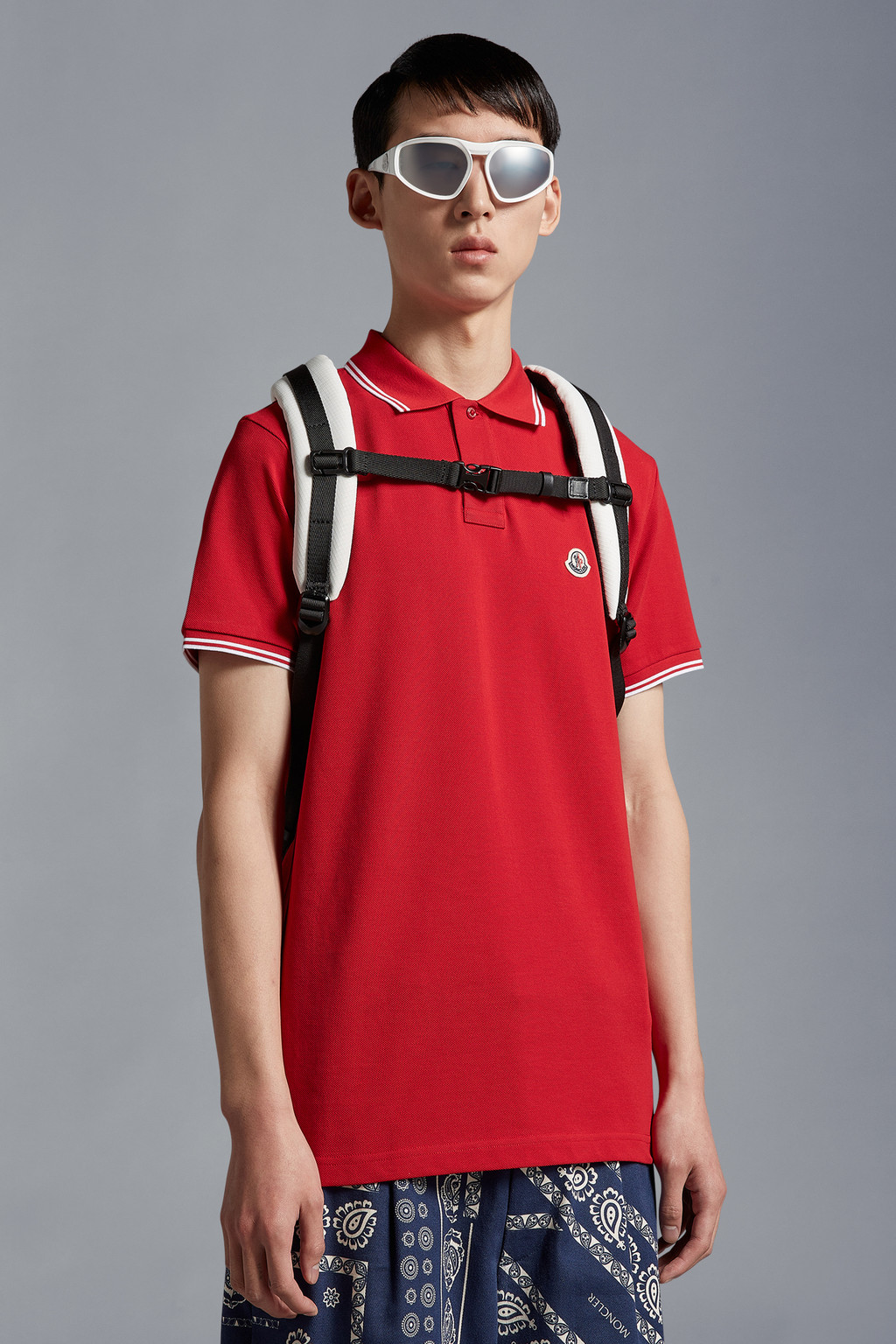 Logo Patch Polo Shirt