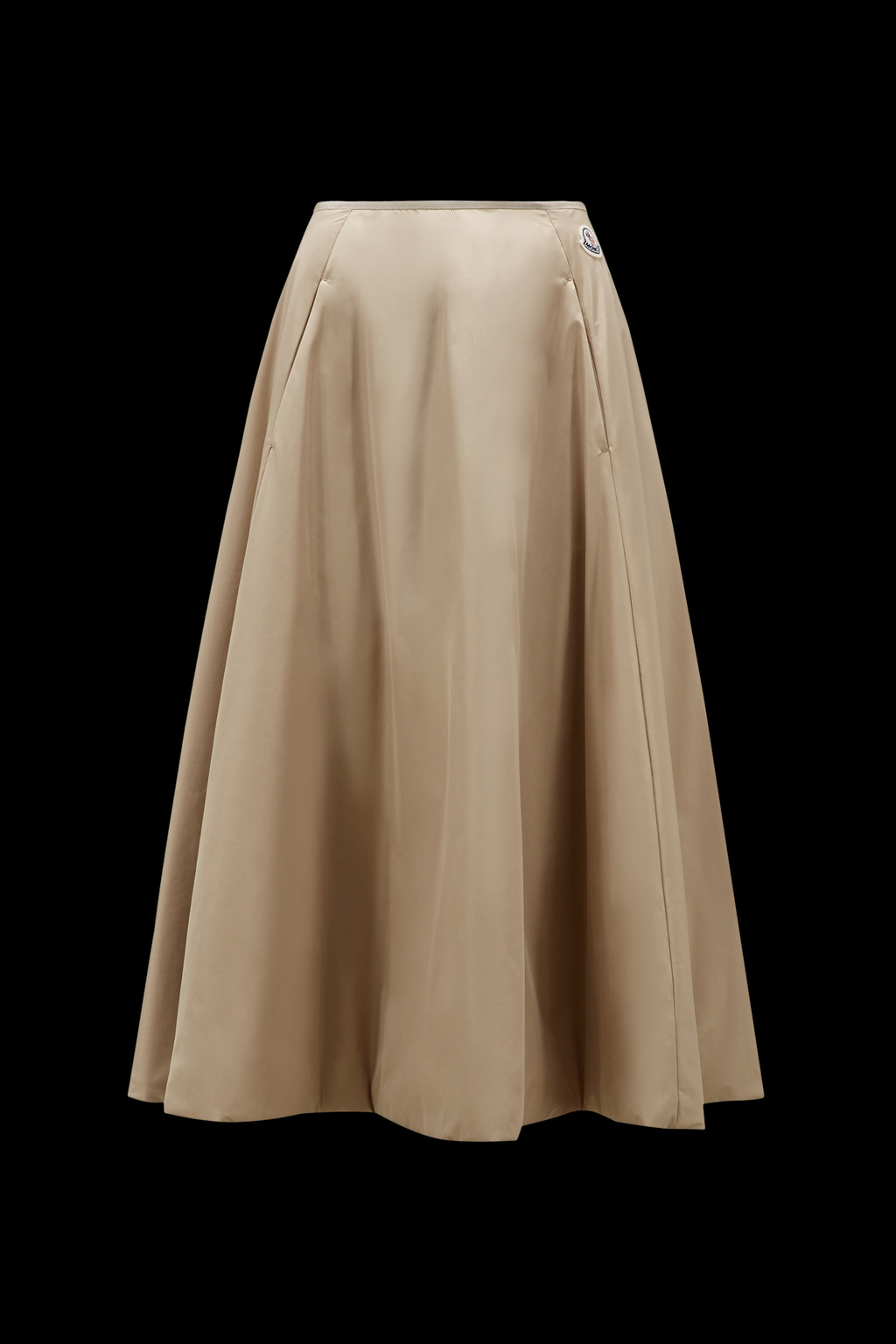 Taffeta Midi Skirt