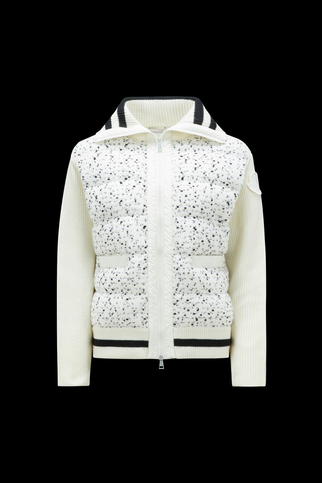 Padded Tweed Cardigan