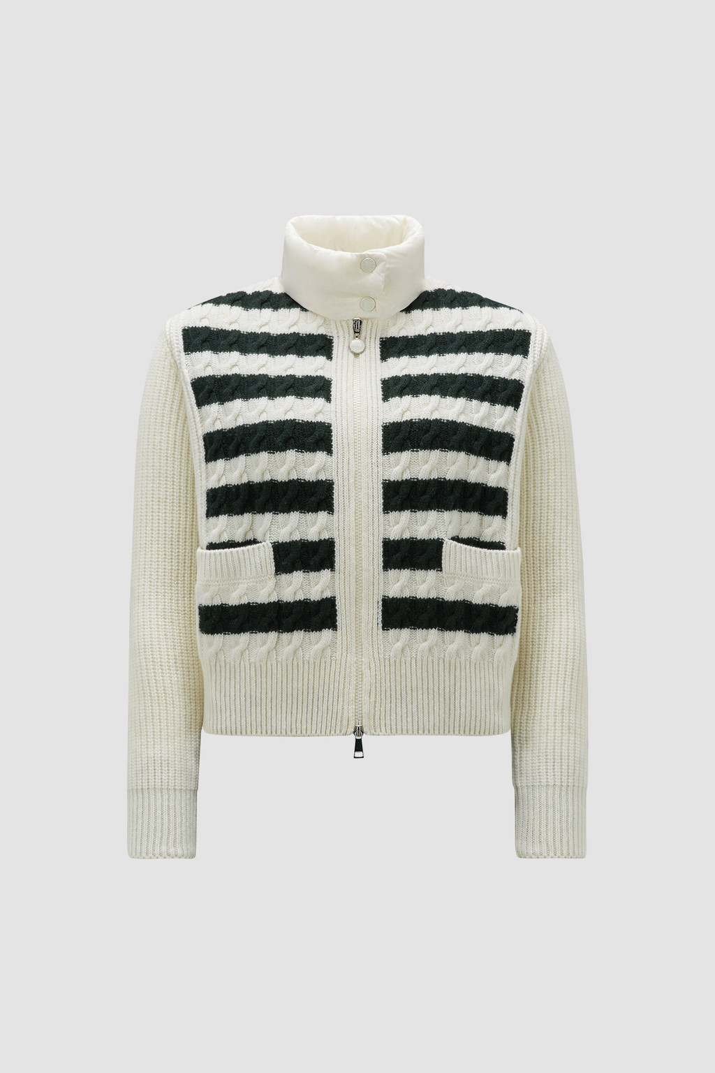 Padded Wool Cardigan