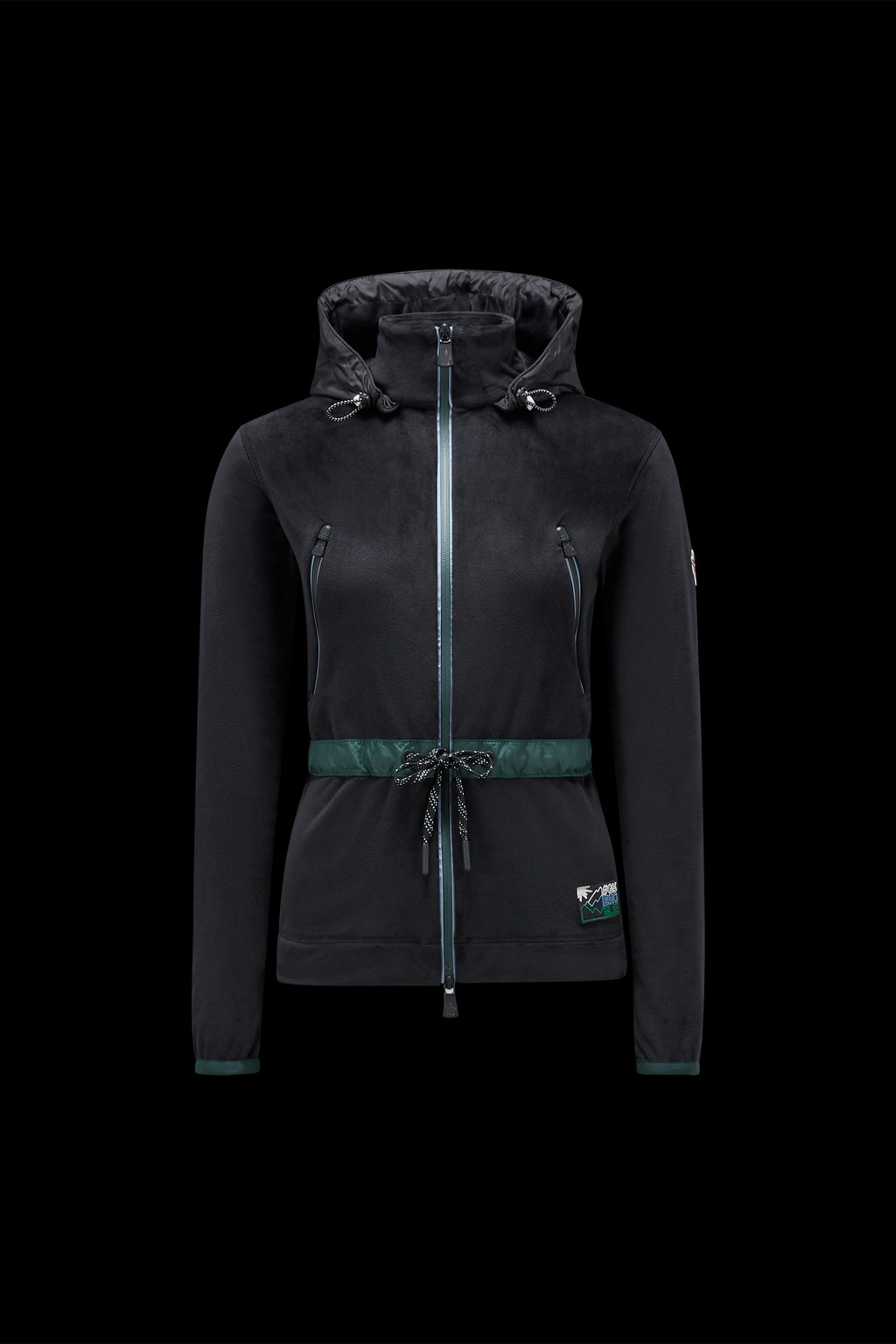 Velour Zip-Up Hoodie