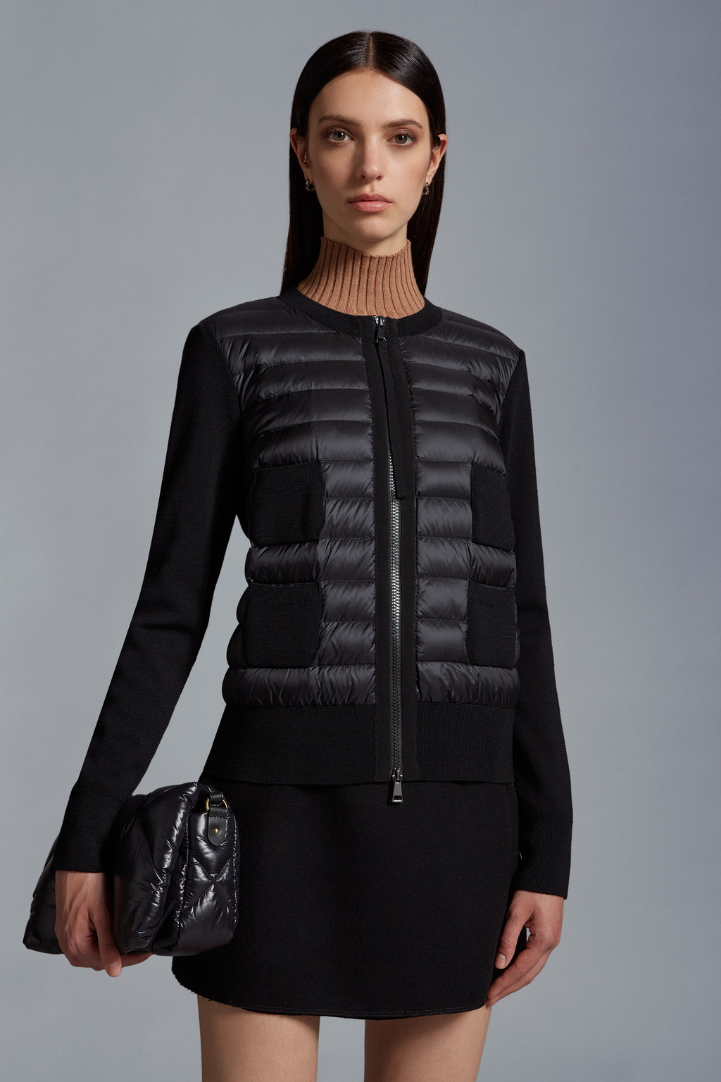 Padded Wool Cardigan