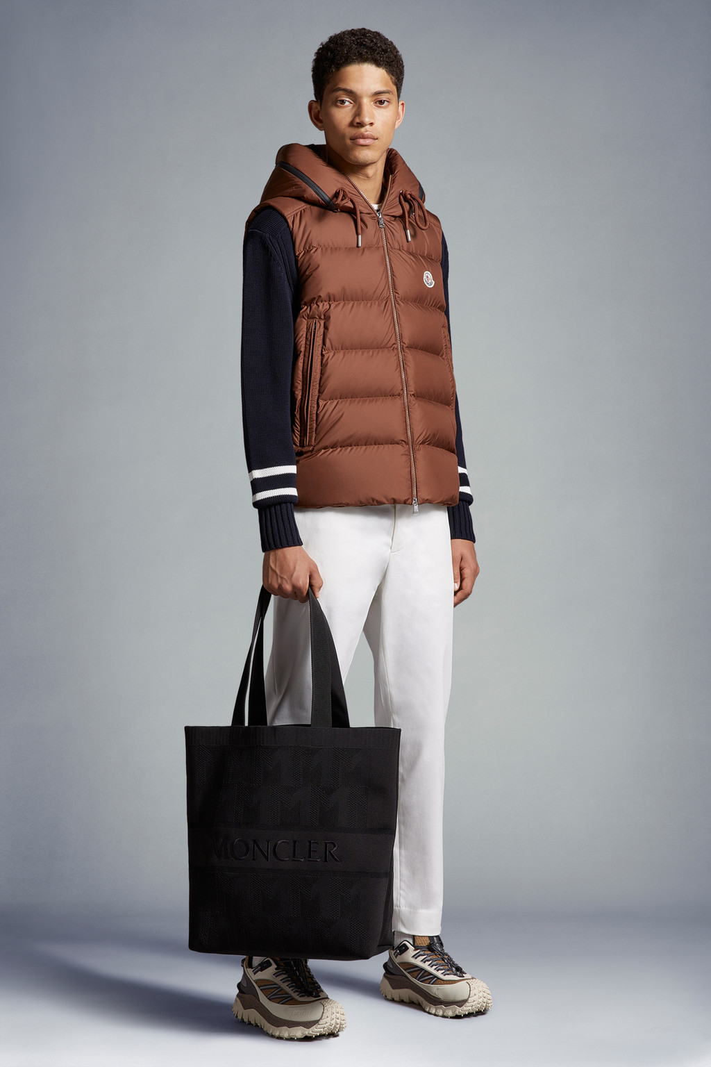 Monogram Knit Tote Bag