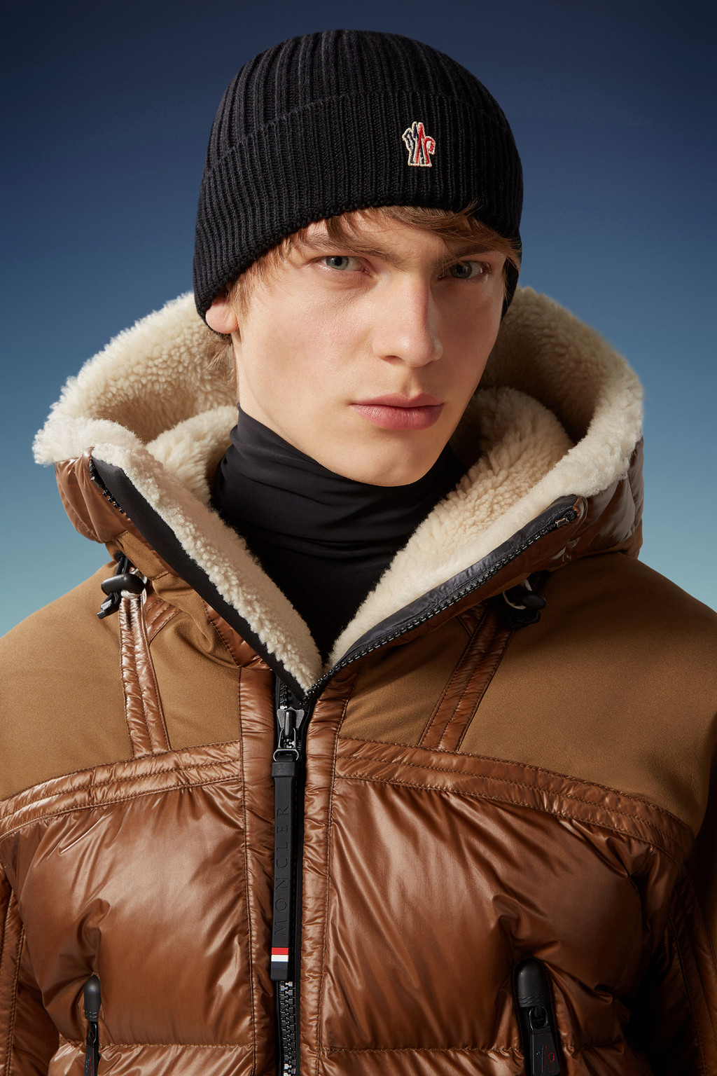 Ribbed Knit Wool Beanie