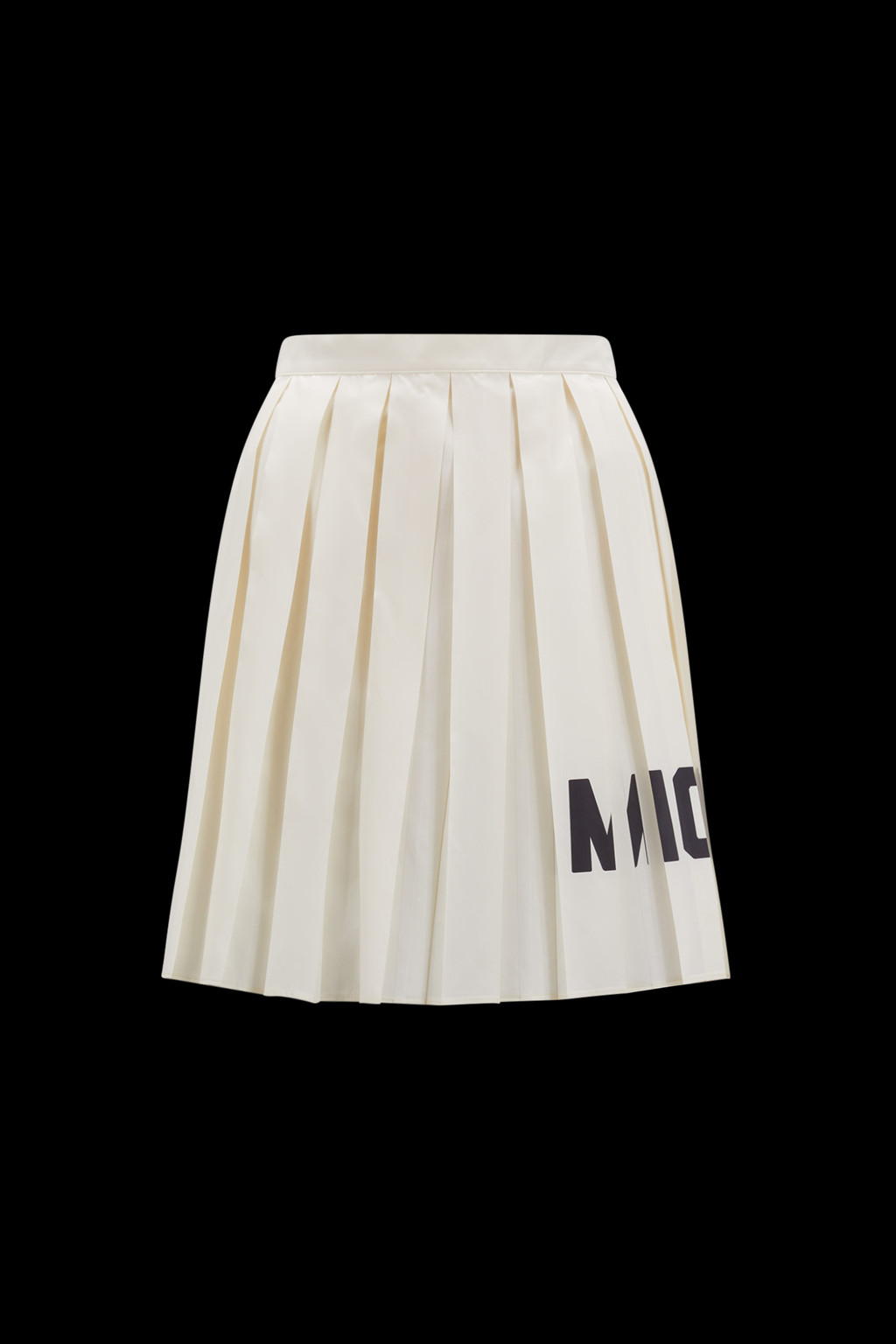 Pleated Taffeta Skirt