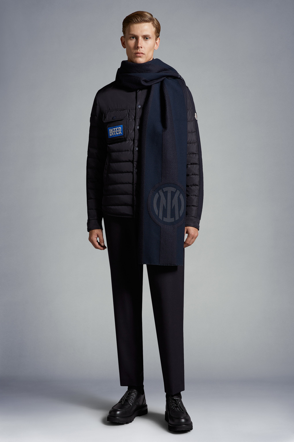 Inter x Moncler Wool Blend Scarf