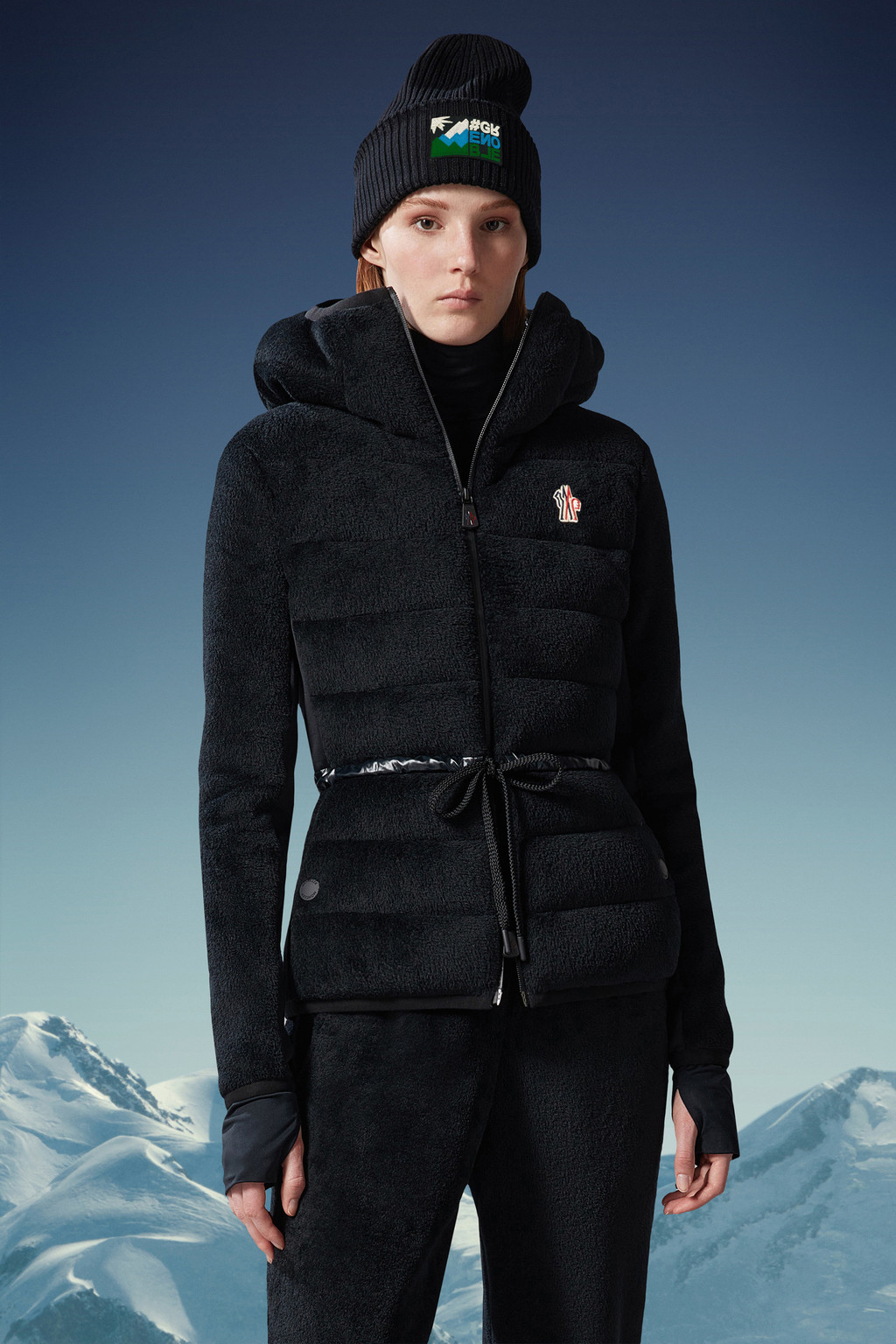 Padded Fleece Zip-Up Hoodie