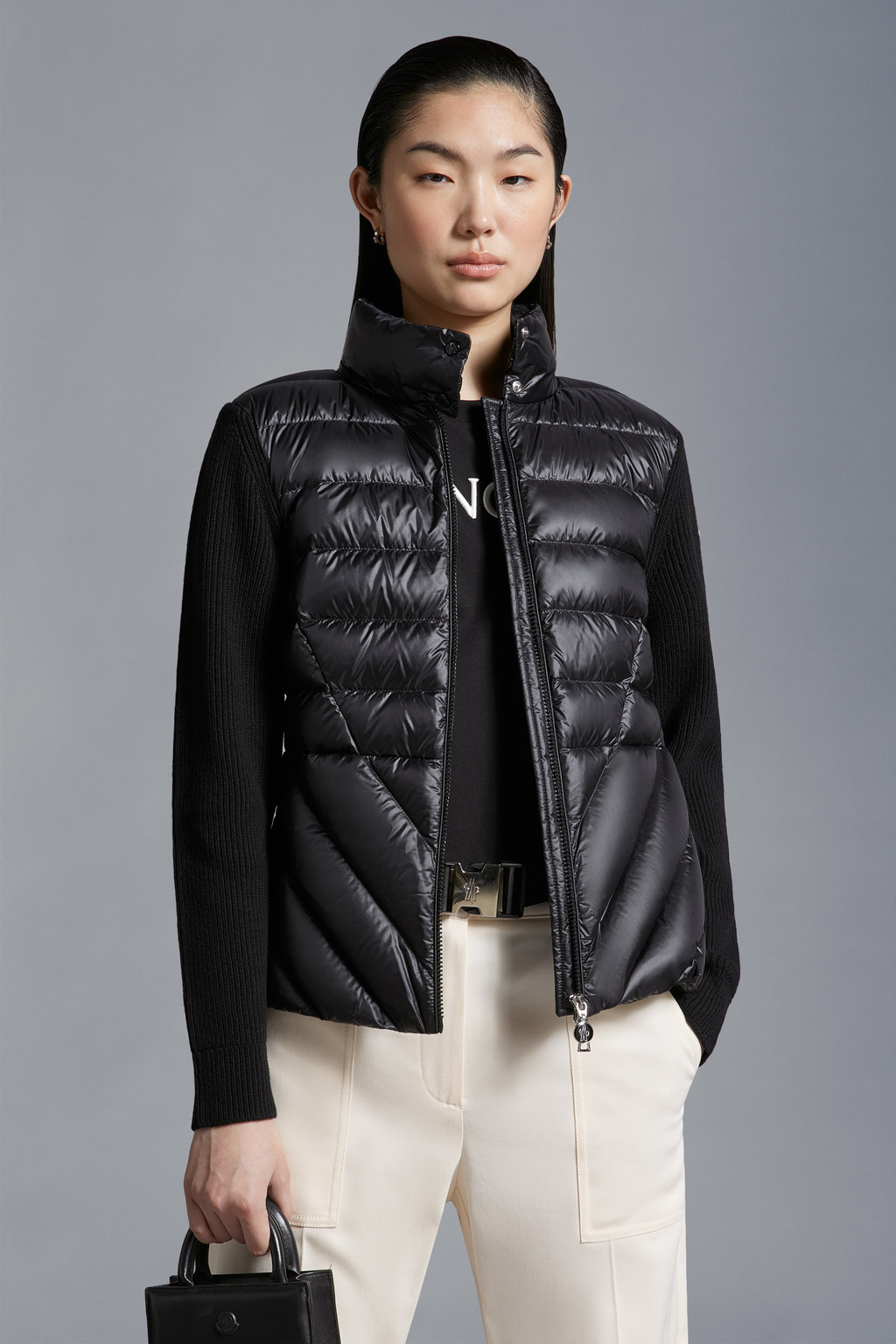 Padded Wool Cardigan