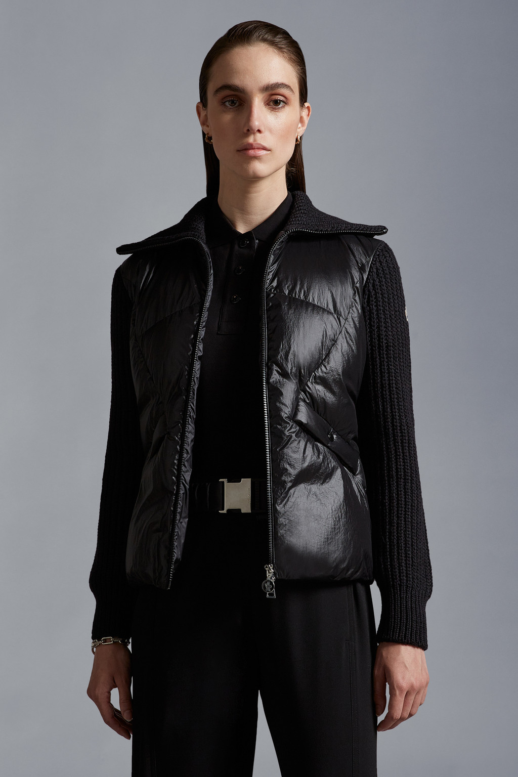 Padded Wool Cardigan