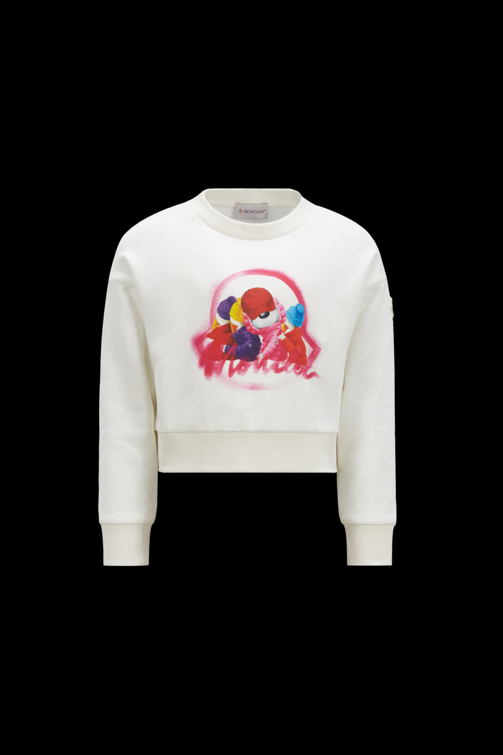 Teddy Bear Motif Sweatshirt