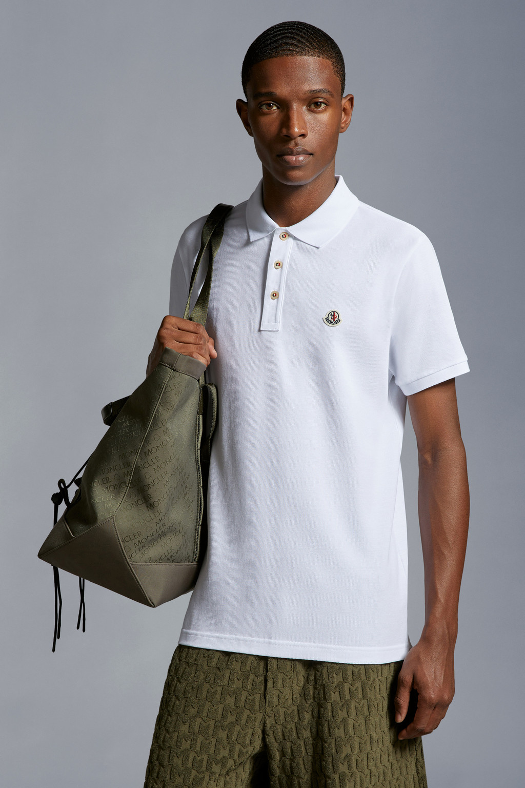 Logo Patch Polo Shirt