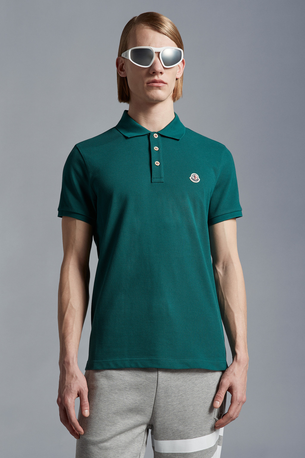 Logo Patch Polo Shirt