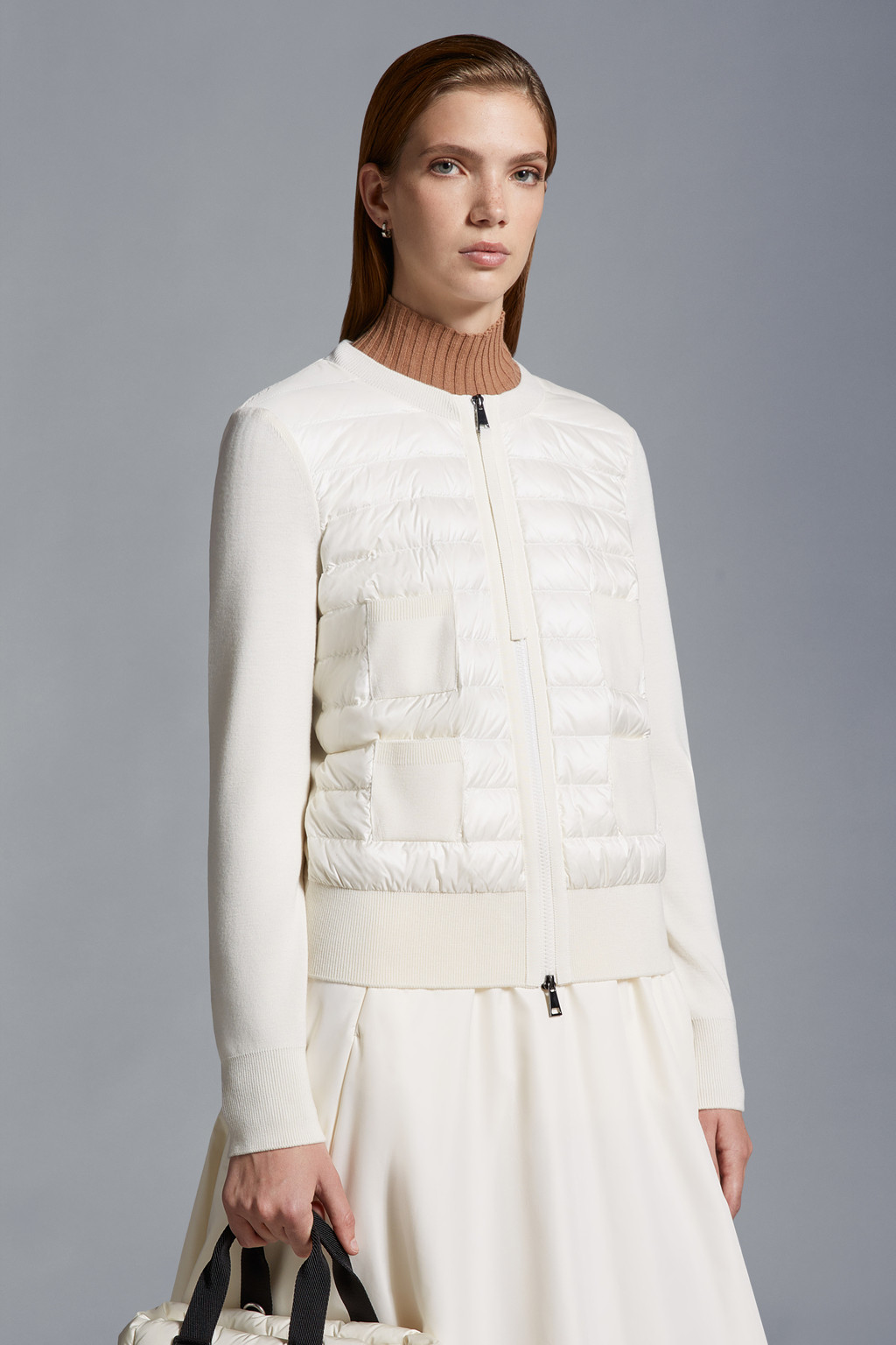 Padded Wool Cardigan