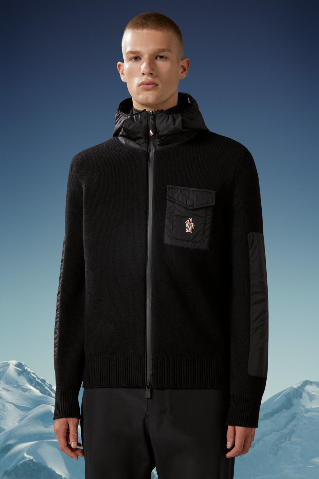 Hooded Wool Cardigan